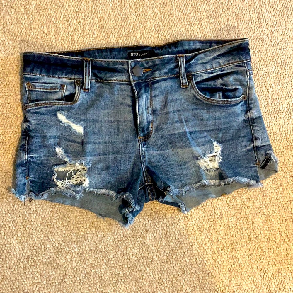 Ripped Jean Shorts
